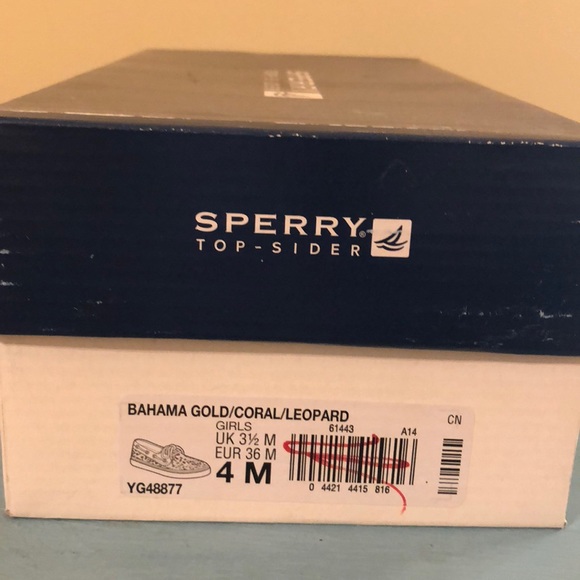 Sperry Top-sider girls 4m like new in box - Picture 2 of 3